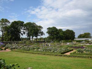 Formal gardens and glasshouses ; Credit: Crawford Lindsay