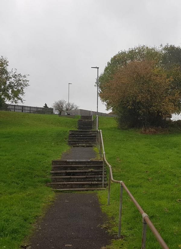 Lots of steps in this part of the area